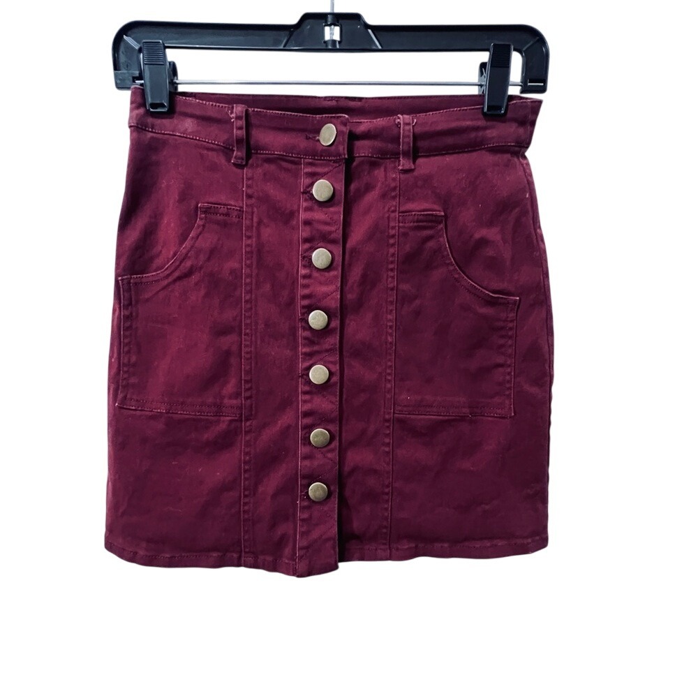 Altar'd State‎ Rich Burgundy Mini Skirt